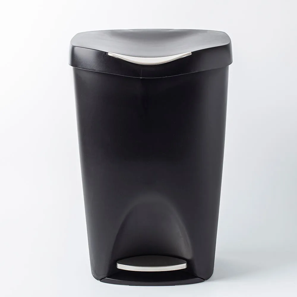 Umbra Brim Step Garbage/Recycling Can (Black)