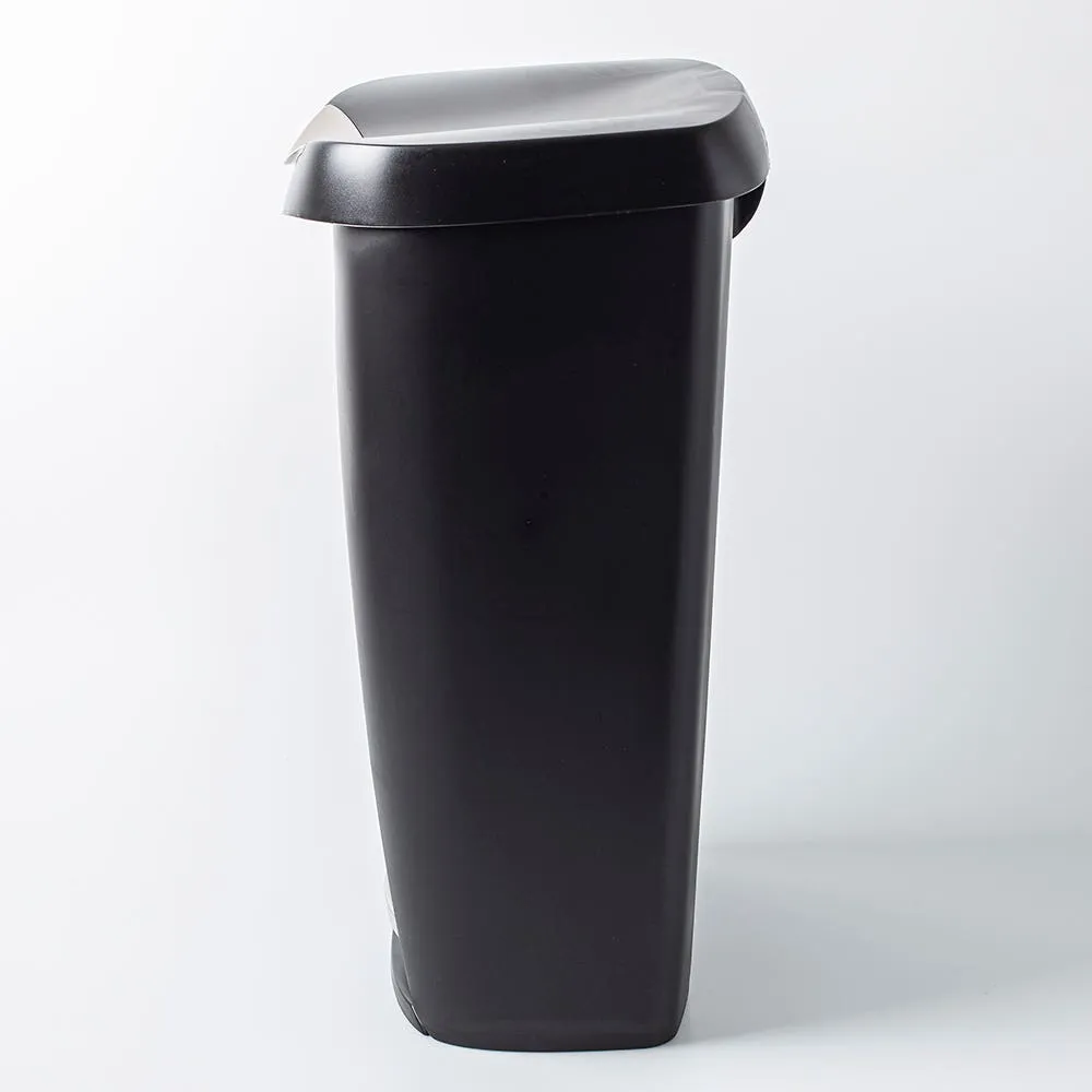 Umbra Brim Step Garbage/Recycling Can (Black)