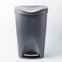 Umbra Brim Step Garbage/Recycling Can (Nickel)