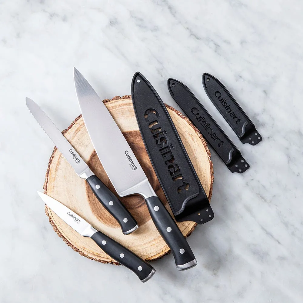 Cuisinart Triple Rivet Forged Chef Knife Combo - Set of 3