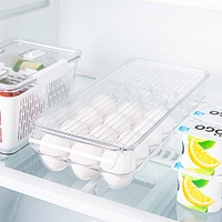 iDesign Linus '21-Egg Capacity' Fridge Binz Egg Holder 6x14.75x3"