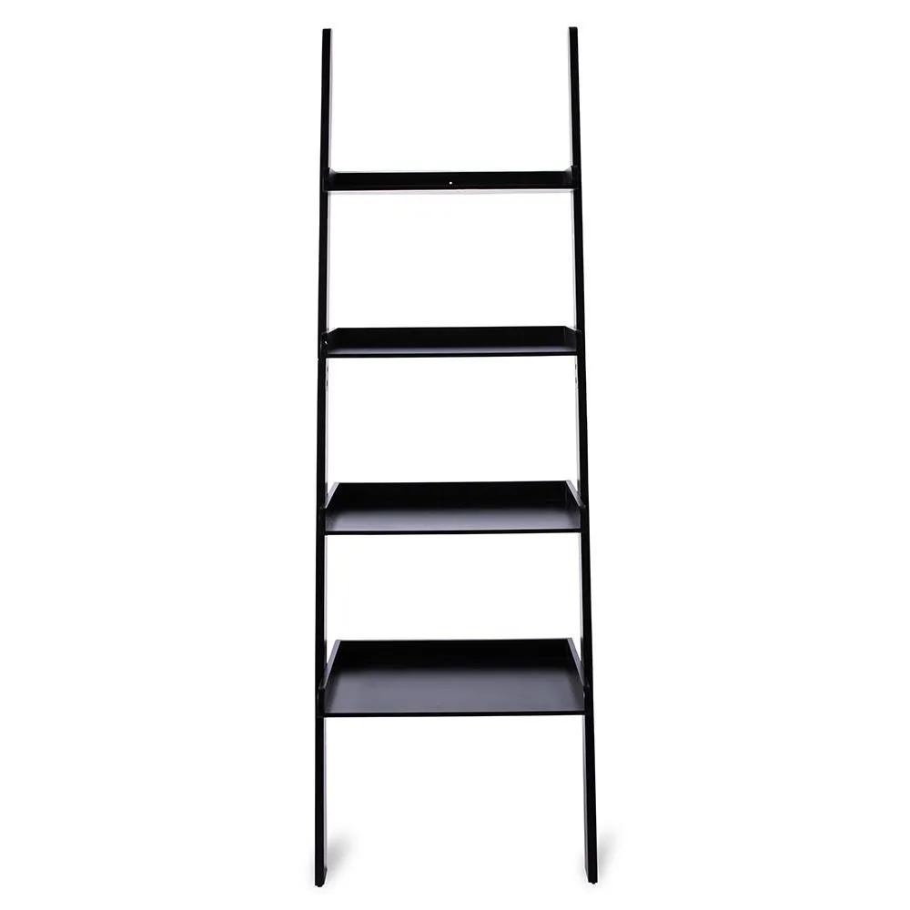 KSP Escala 4-Tier Wood Leaning Shelf (Black)