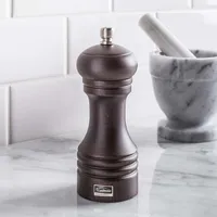 Trudeau Professional 6" Wood Adjustable Pepper Mill (Espresso)