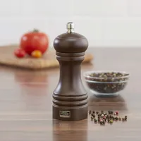 Trudeau Professional 6" Wood Adjustable Pepper Mill (Espresso)