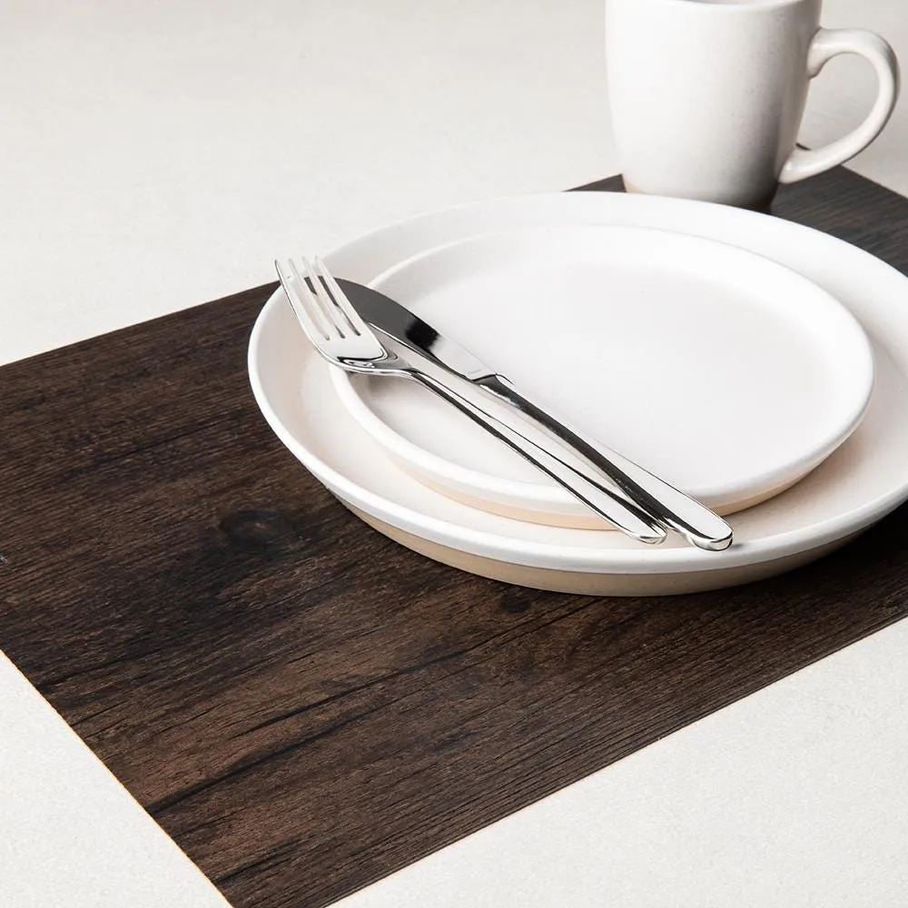 Harman Faux Wood PVC Placemat (Dark Chestnut)