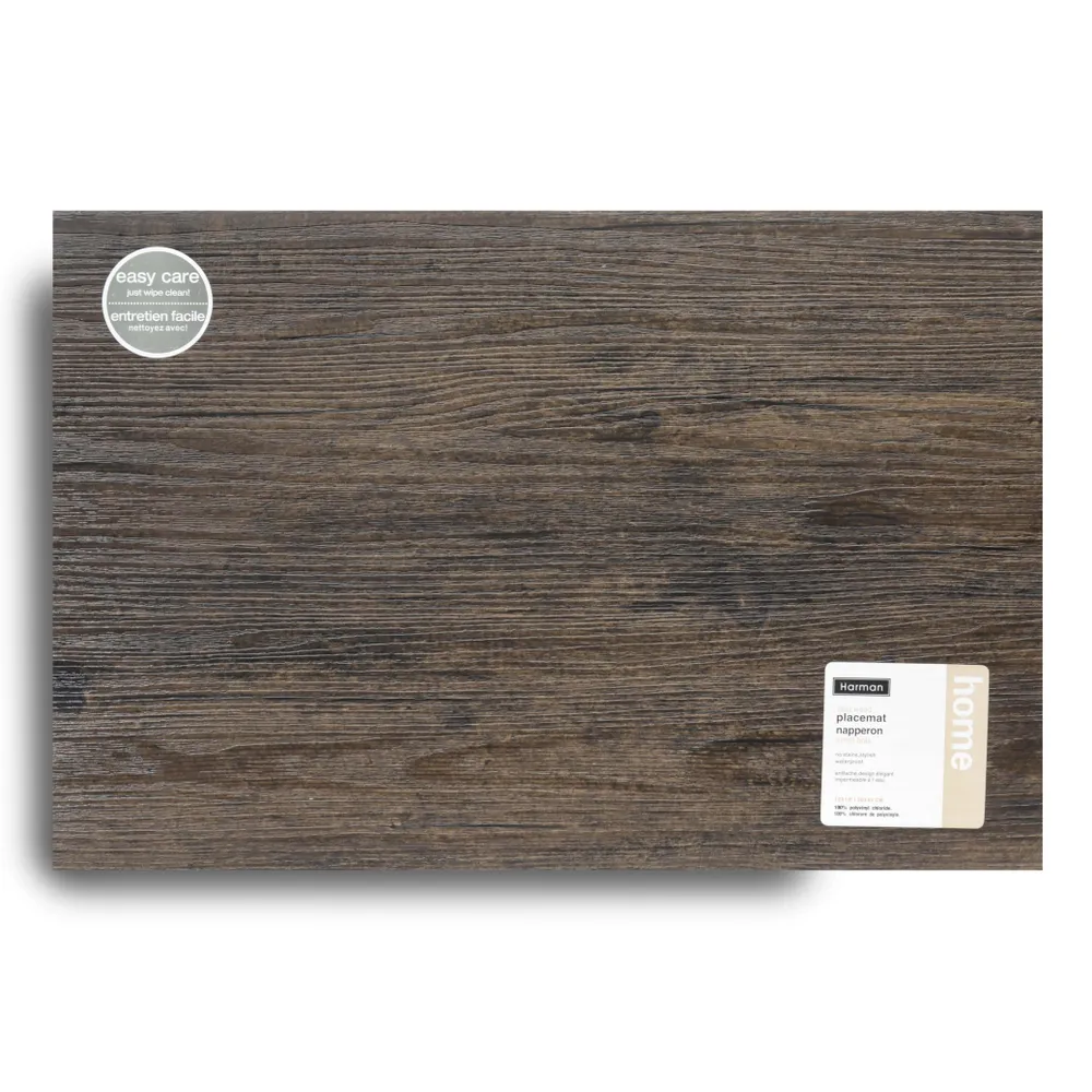 Harman Faux Wood PVC Placemat (Dark Chestnut)