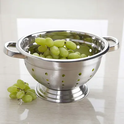 KSP Wide Edge Colander 3qt (Stainless Steel)