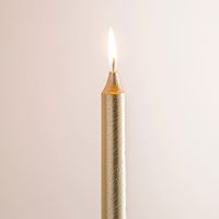 CTG Christmas Glitter Taper Candle (Gold)