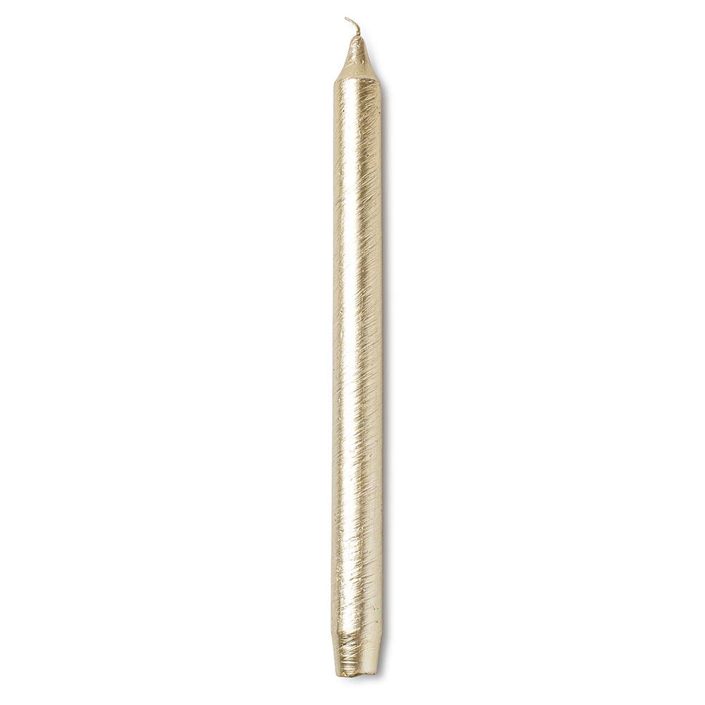 CTG Christmas Glitter Taper Candle (Gold)