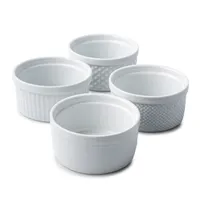 KSP Sensa Porcelain Ramekin Textured - Set of 4 (White)