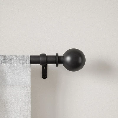 Umbra Extendable 'Bolas' Metal Curtain Rod 72-144" (Black)