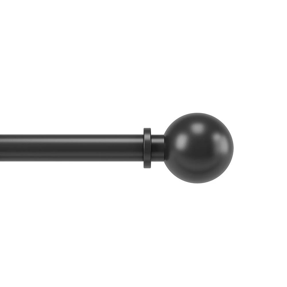 Umbra Extendable 'Bolas' Metal Curtain Rod 72-144" (Black)