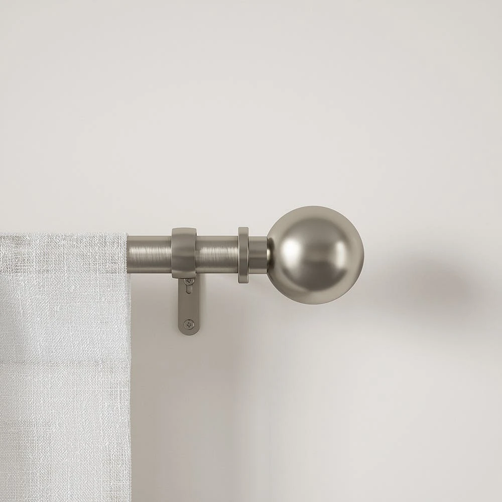 Umbra Extendable 'Bolas' Metal Curtain Rod 36-72" (Nickel)