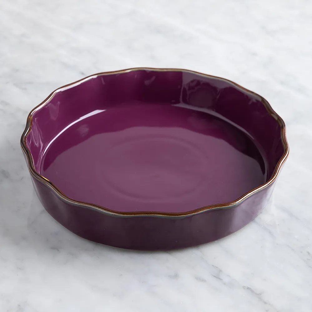 KSP Tuscana Fluted Pie Dish (Purple)