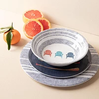 KSP Lakeside Melamine Bowl 7.5" dia. (Navy)