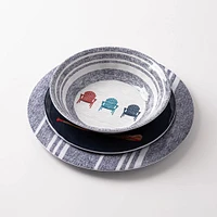 KSP Lakeside Melamine Bowl 7.5" dia. (Navy)