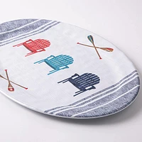 KSP Lakeside Melamine Oval Platter 20x14" (Navy)