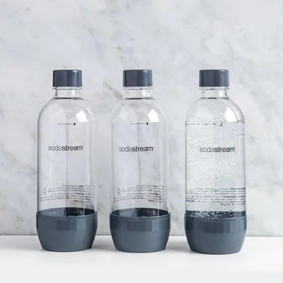 Sodastream Plastic Soda Bottle - Set of 3 (Grey)