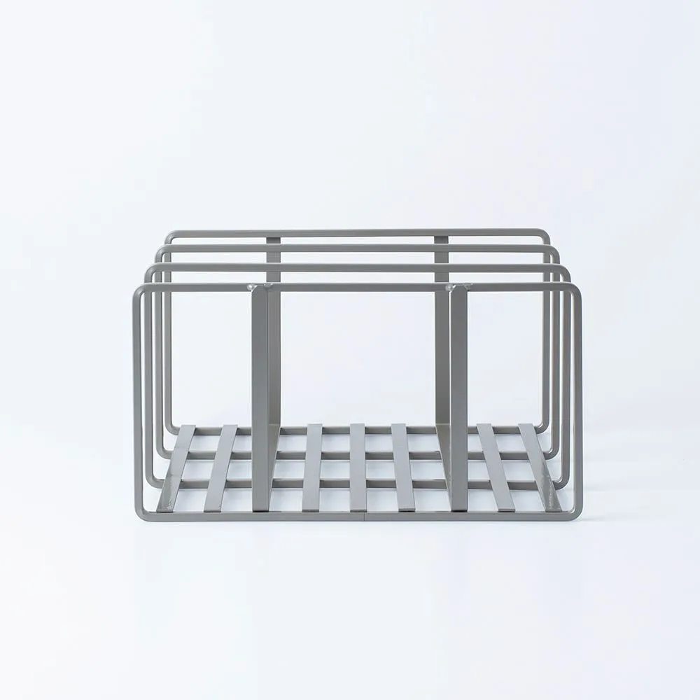 KSP Space Logic Divided Pan-Board Rack (Grey) 10x8.5x6"