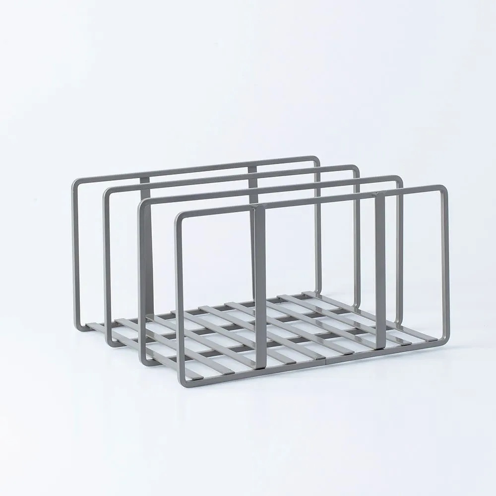 KSP Space Logic Divided Pan-Board Rack (Grey) 10x8.5x6"