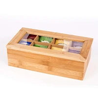 KSP Chi Bamboo Tea Box 8 Compartments (Natural)