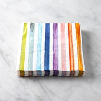 Harman 3-Ply 'Watercolour Stripe' Paper Napkin - s/20 (Multi Colour)