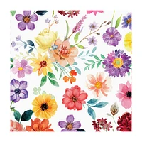 Harman 3-Ply 'Mixed Floral' Paper Napkin - Set of 20 (Multi Colour)