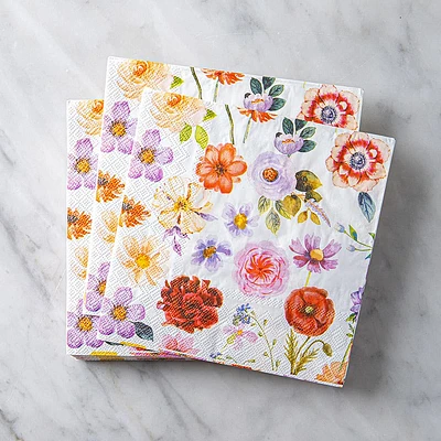 Harman 3-Ply 'Mixed Floral' Paper Napkin - Set of 20 (Multi Colour)