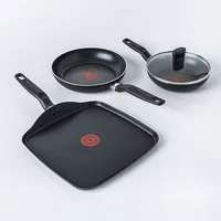 T-Fal Essential Grill/Frypan Combo - Set of 4 (Black)