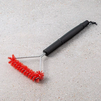 Better BBQ Grill Nylon Brush 15" (Black/Red)