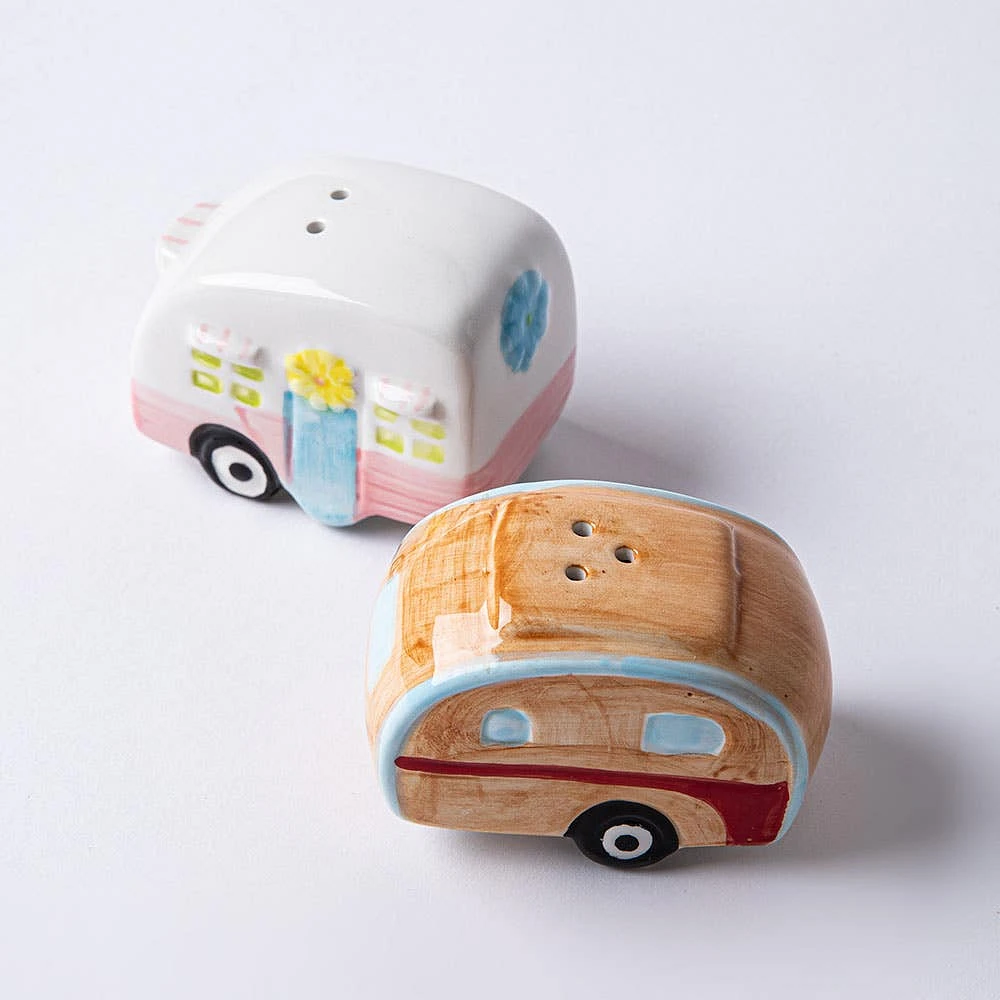 Luciano Fun Times 'Camper' Dolomite Salt & Pepper Shaker - Set of 2