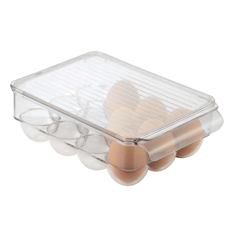 iDesign Linus '12-Eggs' Fridge Binz Egg Holder 6.25x8.75x3"