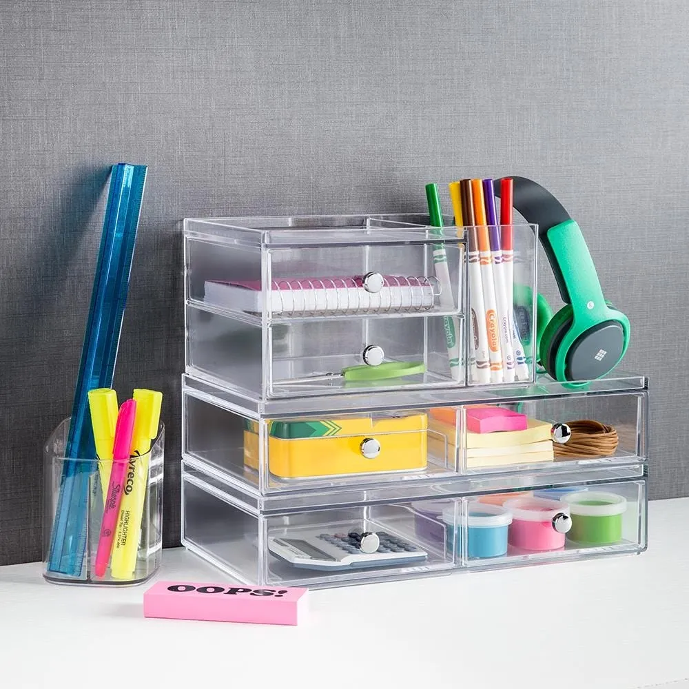 iDesign Clarity 2-Drawer Wide Organizer