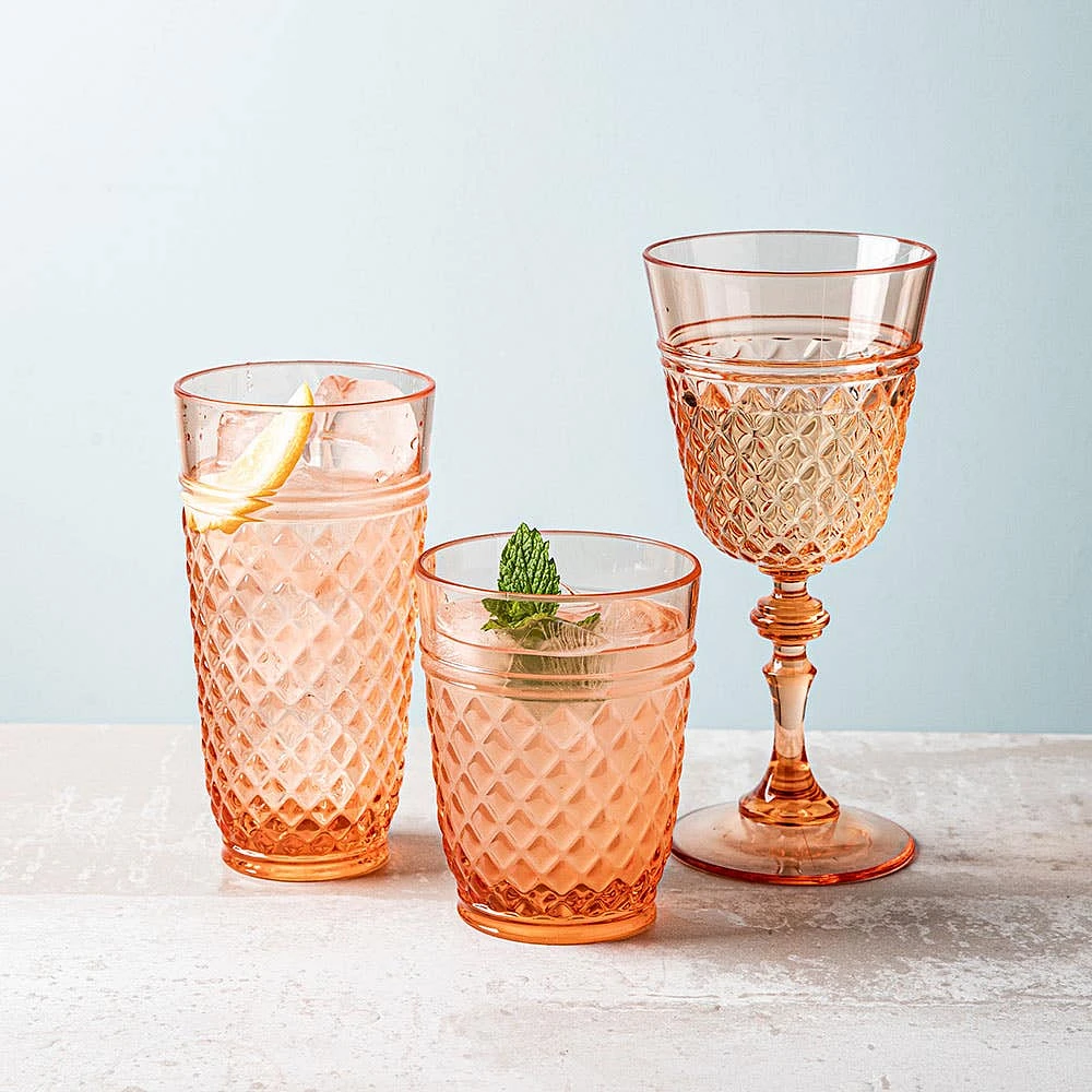 KSP Bristol '390 ml' Acrylic Wine (Pink)