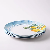 KSP Positano Melamine Dinner Plate 10.5" Dia. (Yellow/Blue)