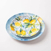 KSP Positano Melamine Side Plate 8" Dia. (Yellow/Blue)