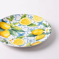 KSP Positano Melamine Side Plate 8" Dia. (Yellow/Blue)