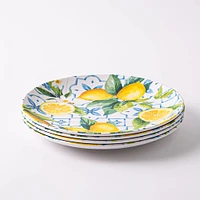 KSP Positano Melamine Side Plate 8" Dia. (Yellow/Blue)