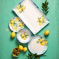 KSP Positano Melamine Side Plate 8" Dia. (Yellow/Blue)