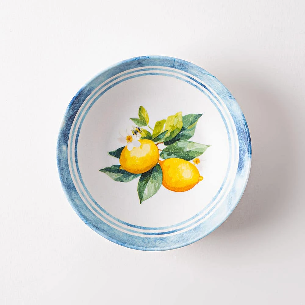 KSP Positano Melamine Bowl 7.5" Dia. (Yellow/Blue)