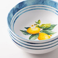 KSP Positano Melamine Bowl 7.5" Dia. (Yellow/Blue)