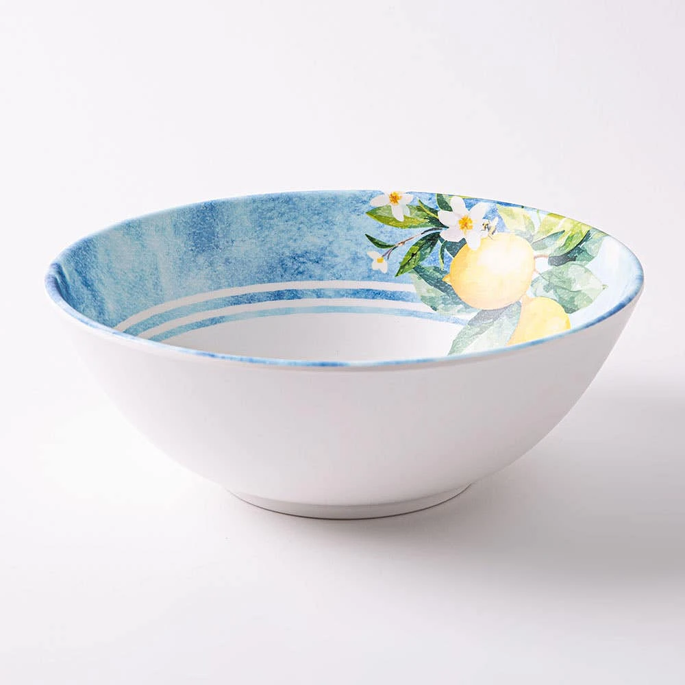 KSP Positano Melamine Serving Bowl 11" Dia.(Yellow/Blue)