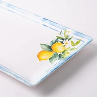 KSP Positano Melamine Rectangle Platter 17.5x11" (Yellow/Blue)