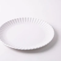 KSP Picnic Melamine Dinner Plate 10.5" Dia. (White)