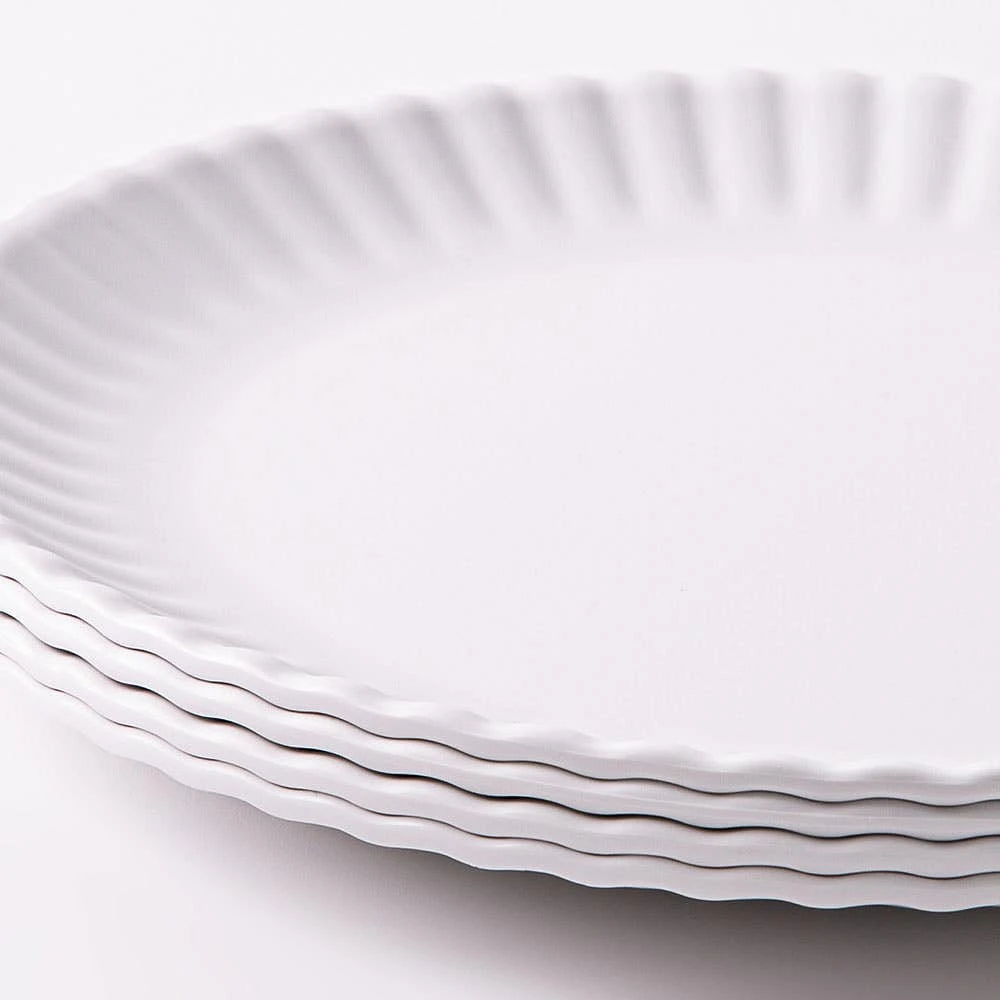 KSP Picnic Melamine Dinner Plate 10.5" Dia. (White)