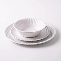 KSP Picnic Melamine Side Plate 8" Dia. (White)