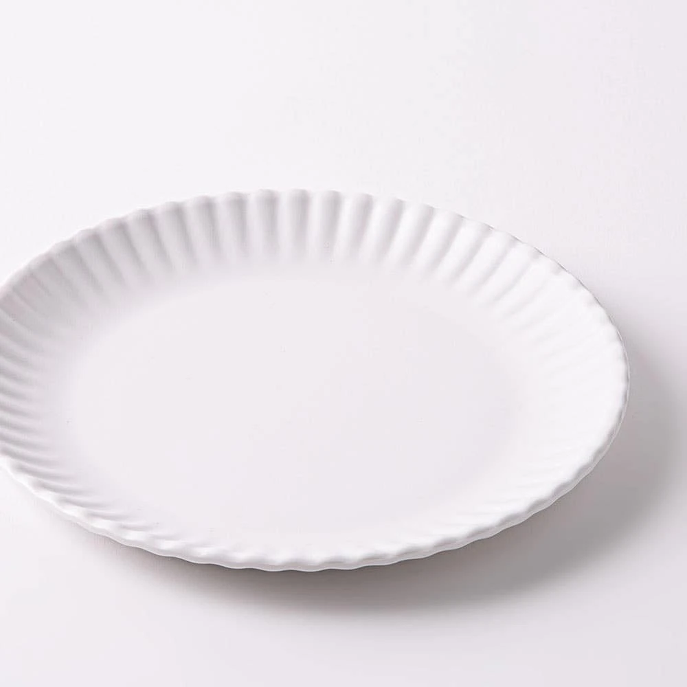 KSP Picnic Melamine Side Plate 8" Dia. (White)