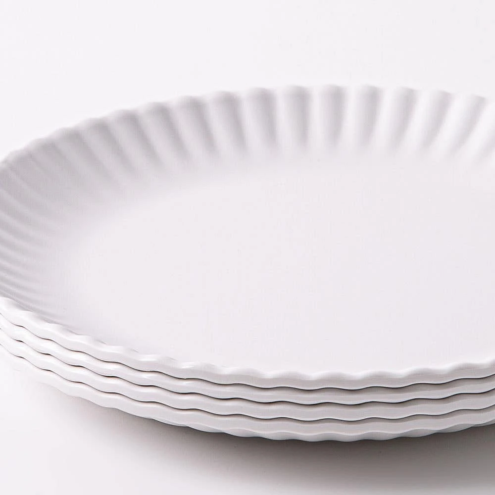 KSP Picnic Melamine Side Plate 8" Dia. (White)