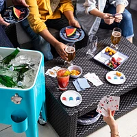 KSP Lakeside Melamine Sectioned Platter 8.5" Sq. (Multi Colour)