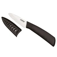 Starfrit Ceramic 3" Paring Knife with Sheath (Black/White)